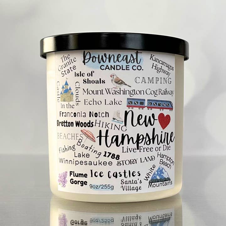 New Hampshire Inspired Candle 9oz for wholesale by Downeast Candle Company