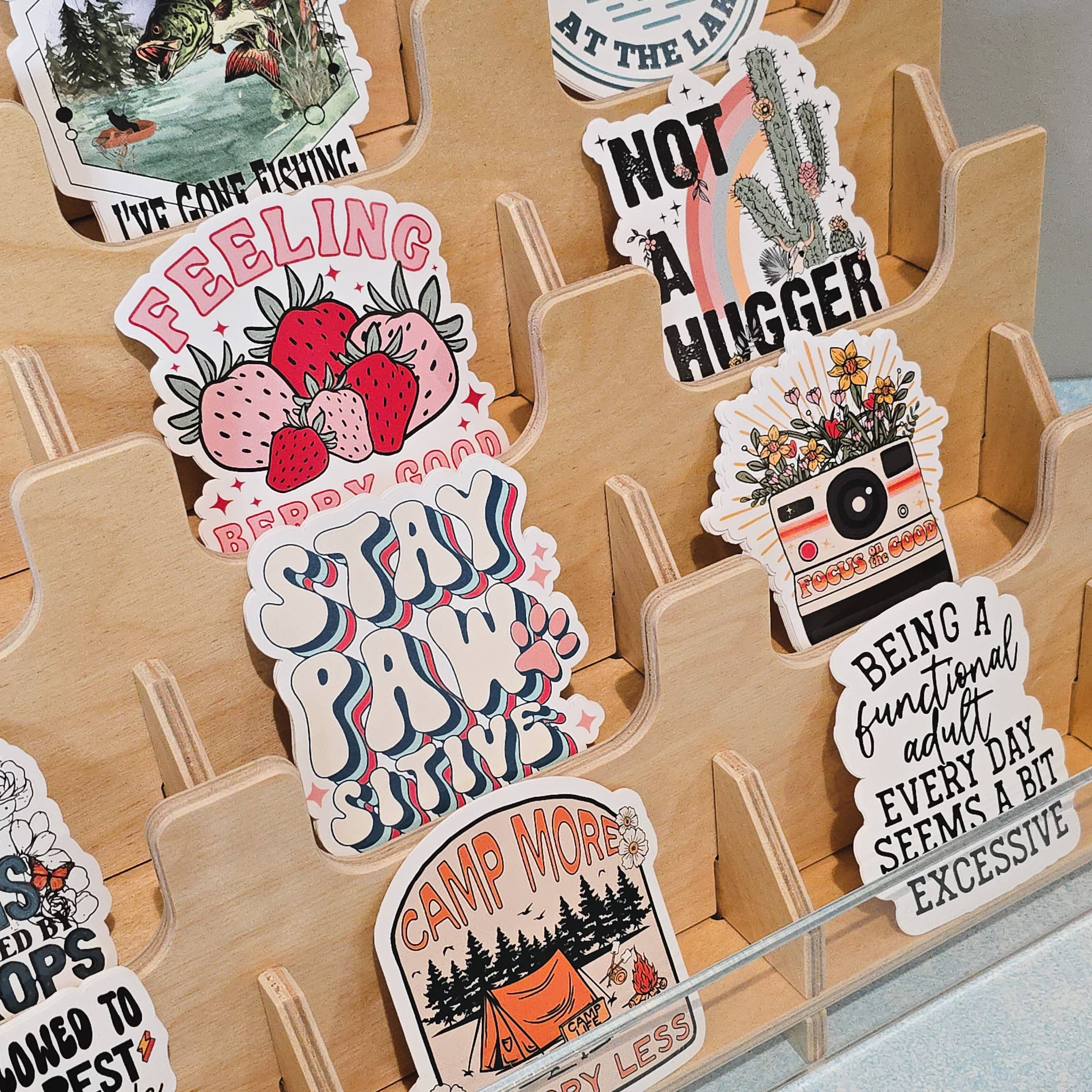 Expression Design Co - Wholesale Retailer Display - Paper & Novelty - 12 Pocket Sticker Display Rack2