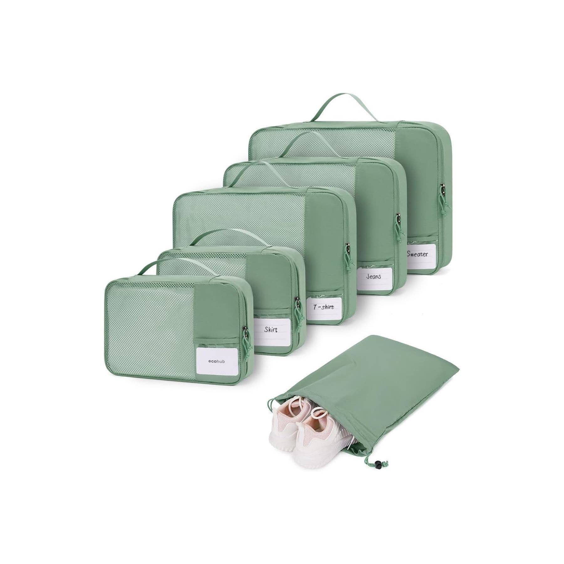 wandf – Engroshandel Pakkeemballage – 6 stk. kuffertorganisatorposer med mærke til rejsetilbehør44