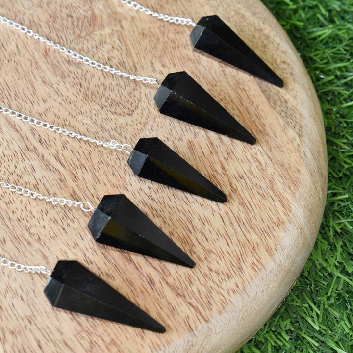 Soothing Crystals – Engroshandel Spirituelle sten og krystaller – Vejrpendul | Sort Turmalin | Facetteret Pendul8