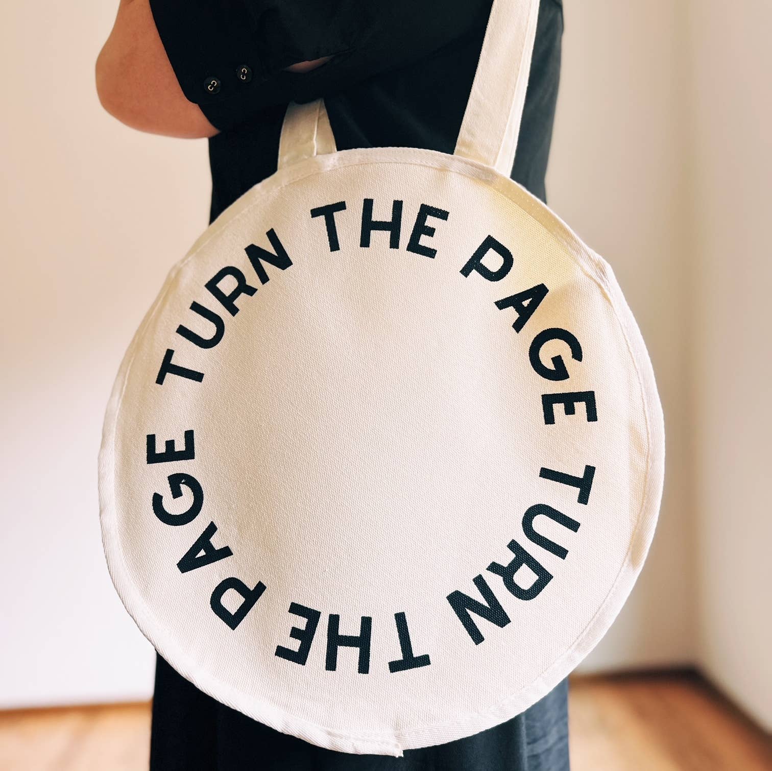The Storyline Styles - Wholesale Tote Bag - Unisex - Turn the Page Circle Tote, Totes, Canvas, Book bag, Gift2