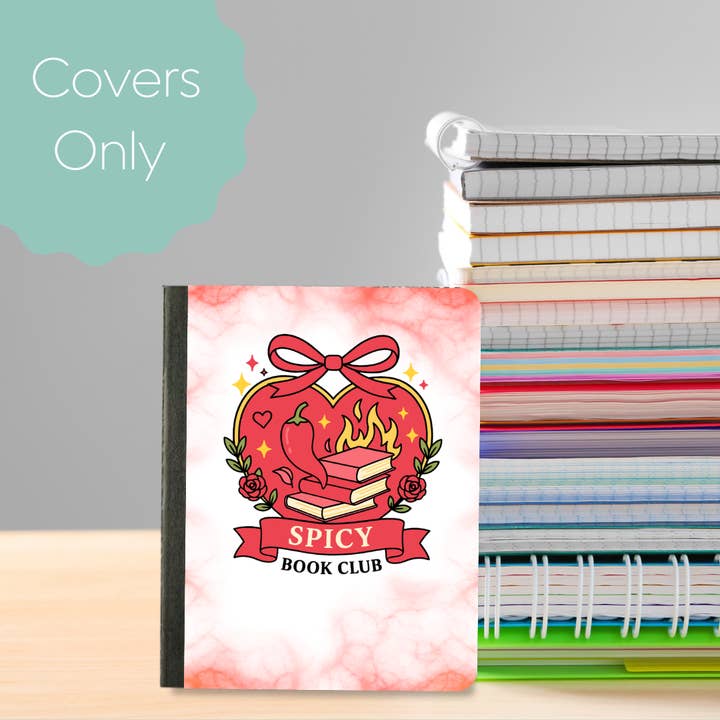 Couverture de carnet de composition mini du club de lecture épicé pour la vente par Oily Graphic Creations