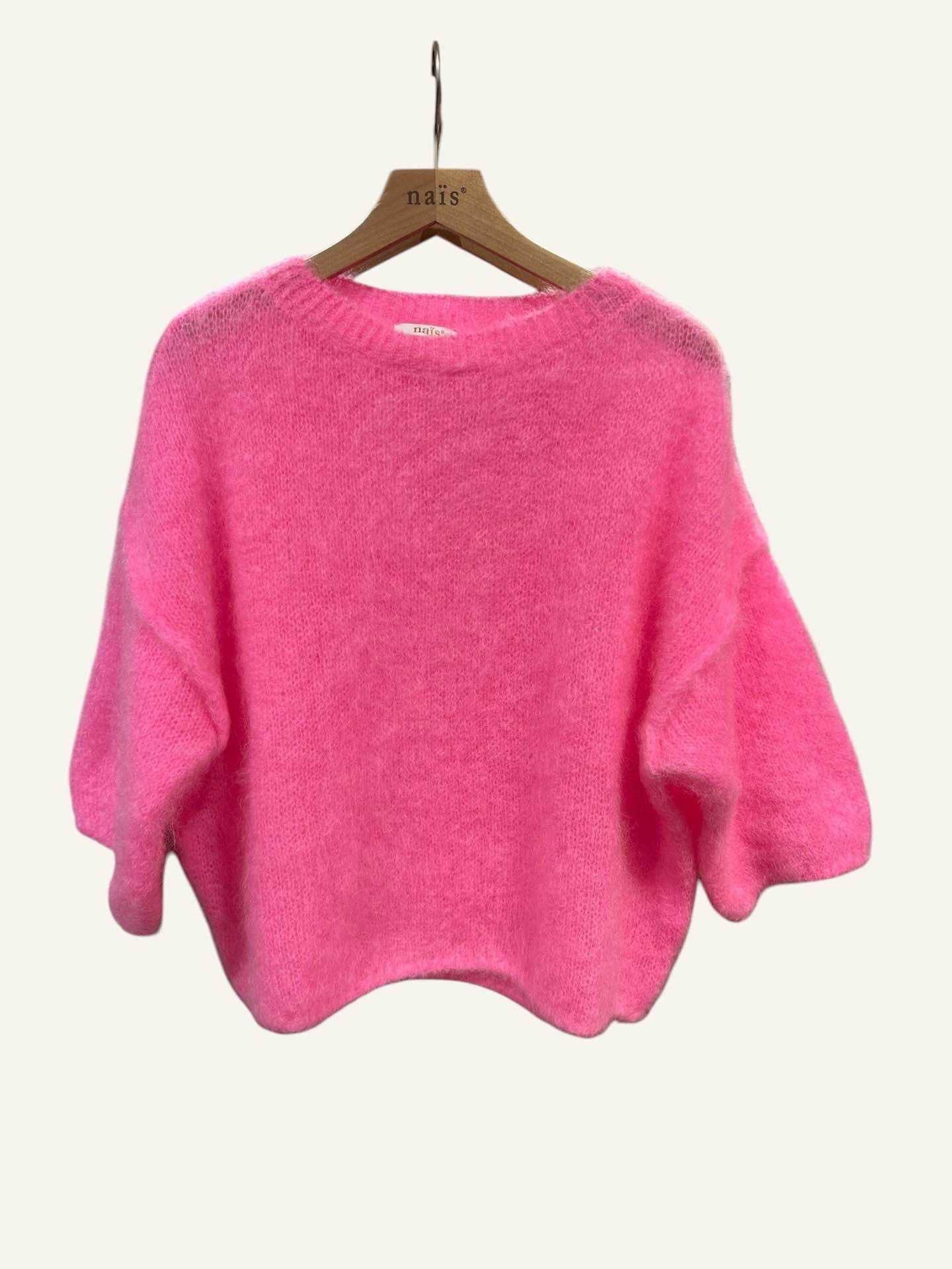 NAÏS PARIS - Vendita all'ingrosso Maglione tricot - Donna - Maglione a maniche corte e collo rotondo in 80% kid mohair16