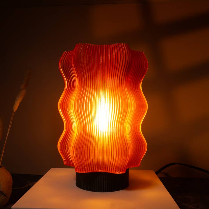 OrijaDesign - Wholesale Accent/Desk Lamp - Reef Table Lamp - Amber2
