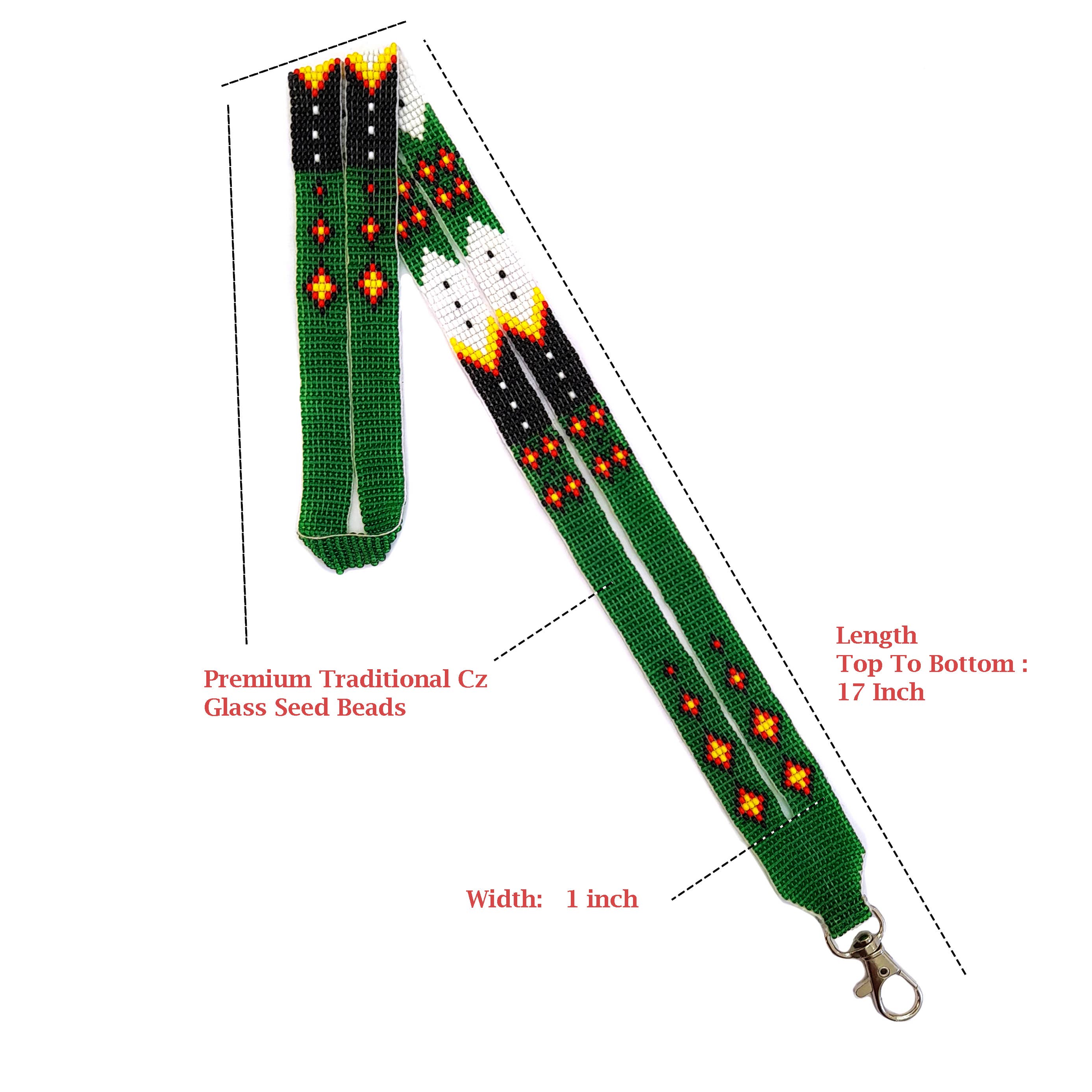 KANGURAH - Wholesale Lanyard - Women's - Beaded Lanyard with Matching Beaded Earrings, ID Card Holder24