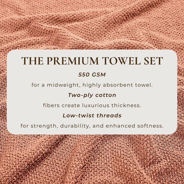 BH Collective - Wholesale Towel Set - Cotton Textured Bath Towel Set - Acacia Collection76