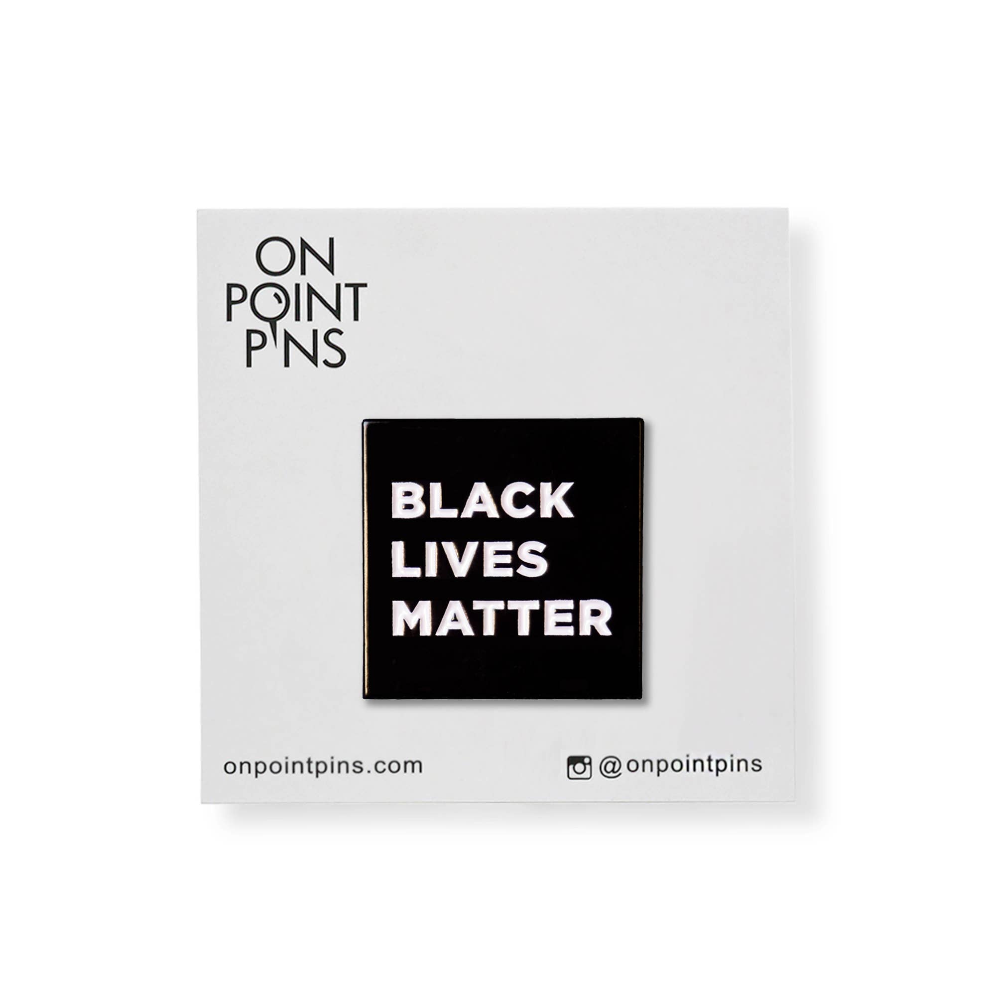On Point Pins - Wholesale Lapel Pin/Button - Black Lives Matter Lapel Enamel Pin Charity Fundraiser