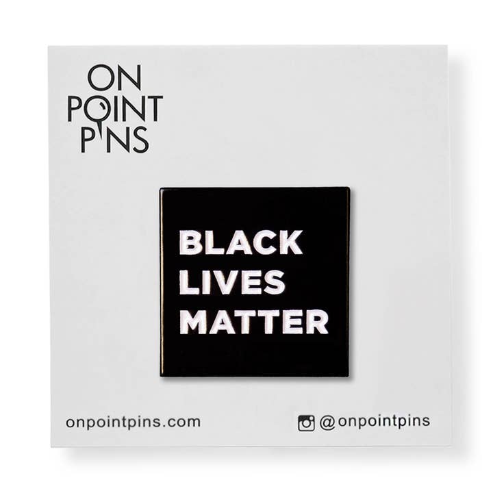 Black Lives Matter Lapel Emalj Pin Välgörenhet Insamling för wholesale av On Point Pins