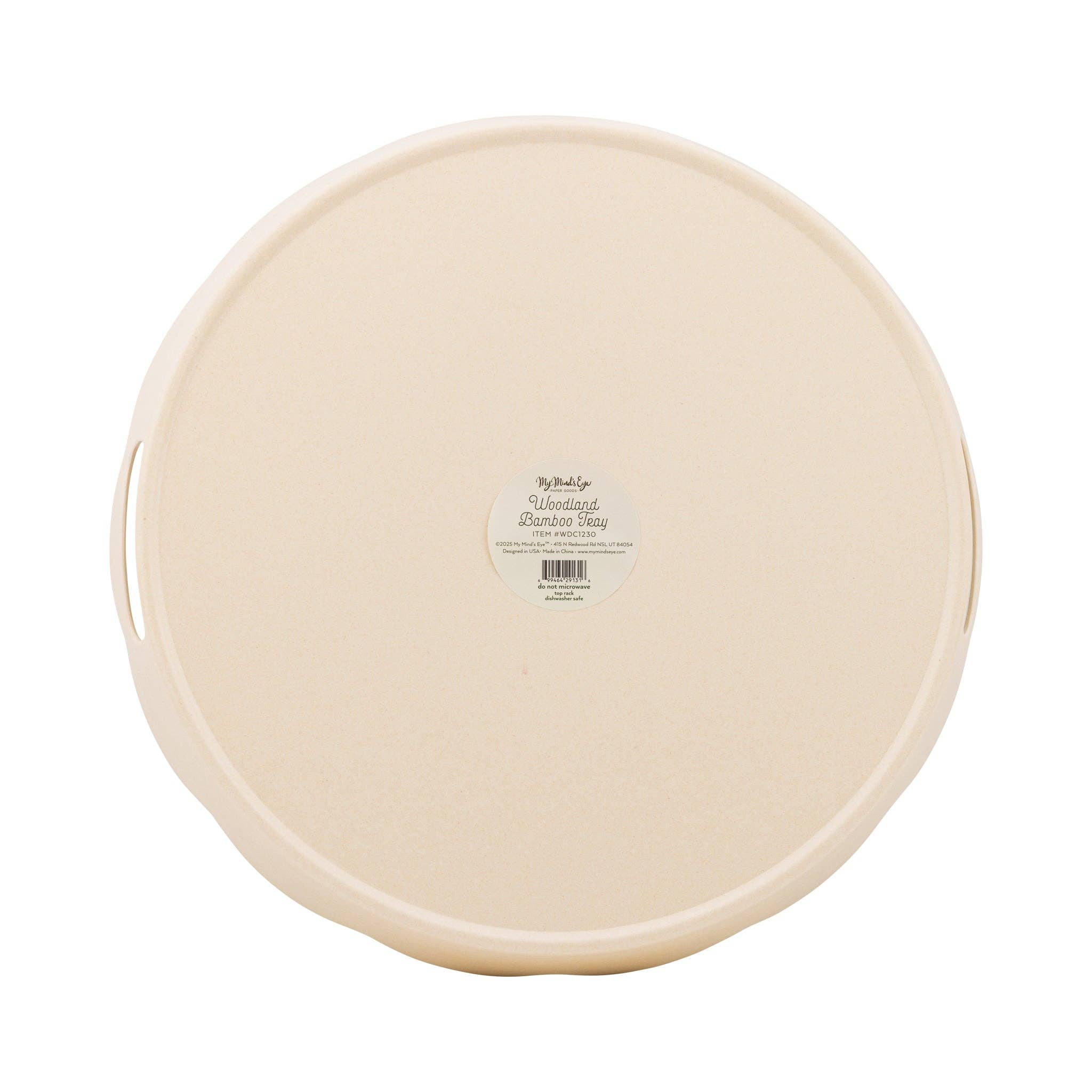 My Mind’s Eye - Vente Plateaux de service - WDC1230 - Plateau en bambou Woodland Christmas - Rond1