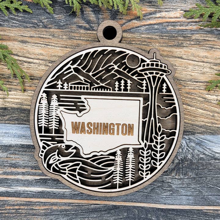 cherelle lynne - Wholesale Ornament - Christmas 2025 State Ornaments, Bucket List Gift Travelers47