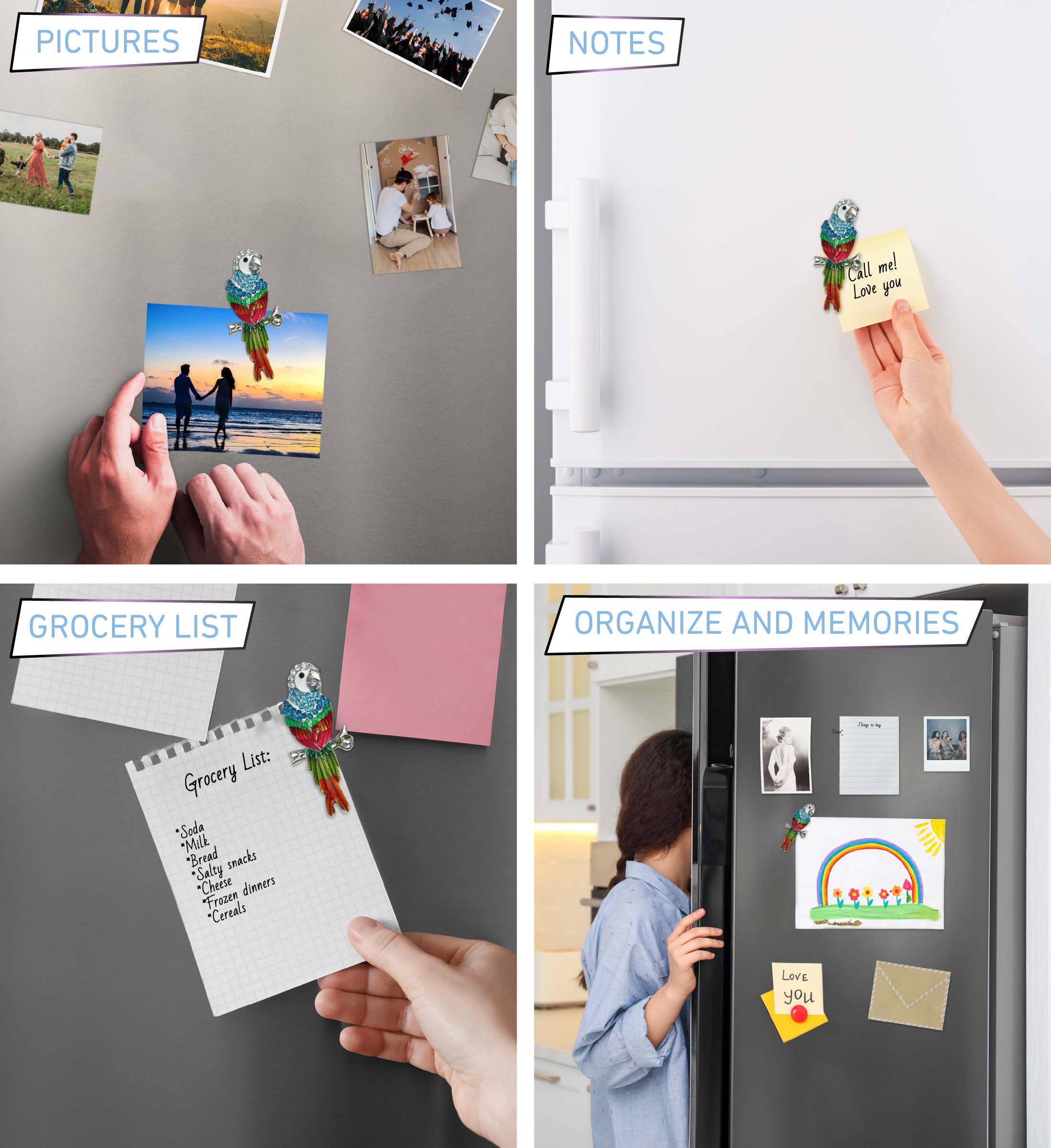 Cota Global - Wholesale Magnet - Sparkling Magnets - Parrot3