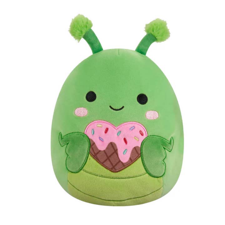 Authentic Street Signs - Wholesale Stuffed/Plush Toy - Kids & Baby - Squishmallow Plush Valentine 5" Trenton Grasshopper Heart