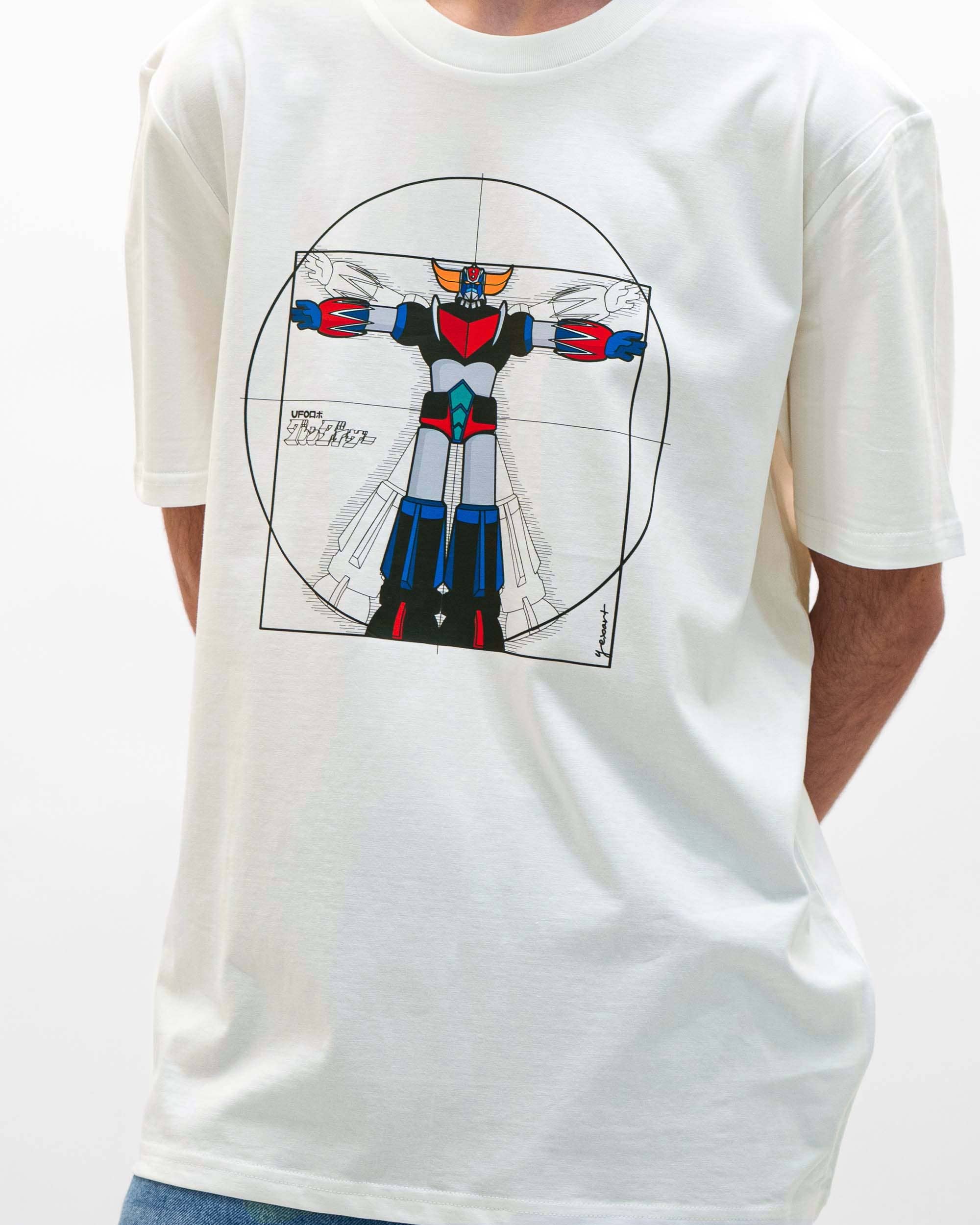 Grafitee - Wholesale T-shirt met print - Heren - Goldo De Vitruv T-shirt - grafisch ontwerp met robots2