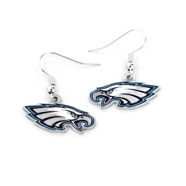 NFL Philadelphia Eagles Logo Dangle Earrings for wholesale by Aminco USA