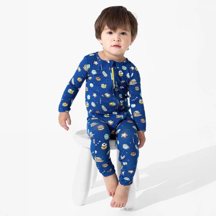 Hanukkah Cookies Bamboo Convertible Footie for wholesale by Bellabu Bear