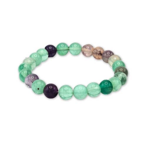 Green Tree - Wholesale Spiritual Stone/Crystal - Fluorite Multi Beaded Bracelet - Mexico2