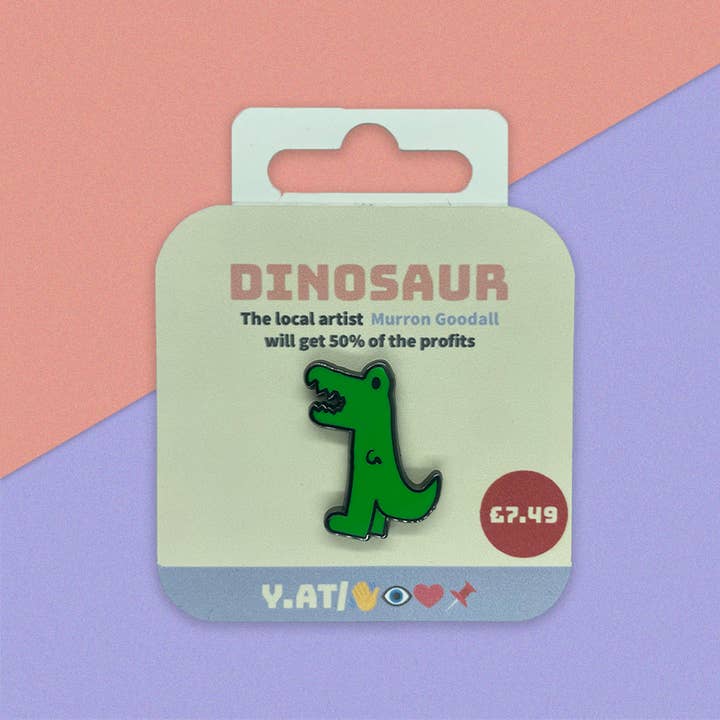 Pinza esmaltada de alta calidad con diseño de dinos para venta al por mayor de ILovePins