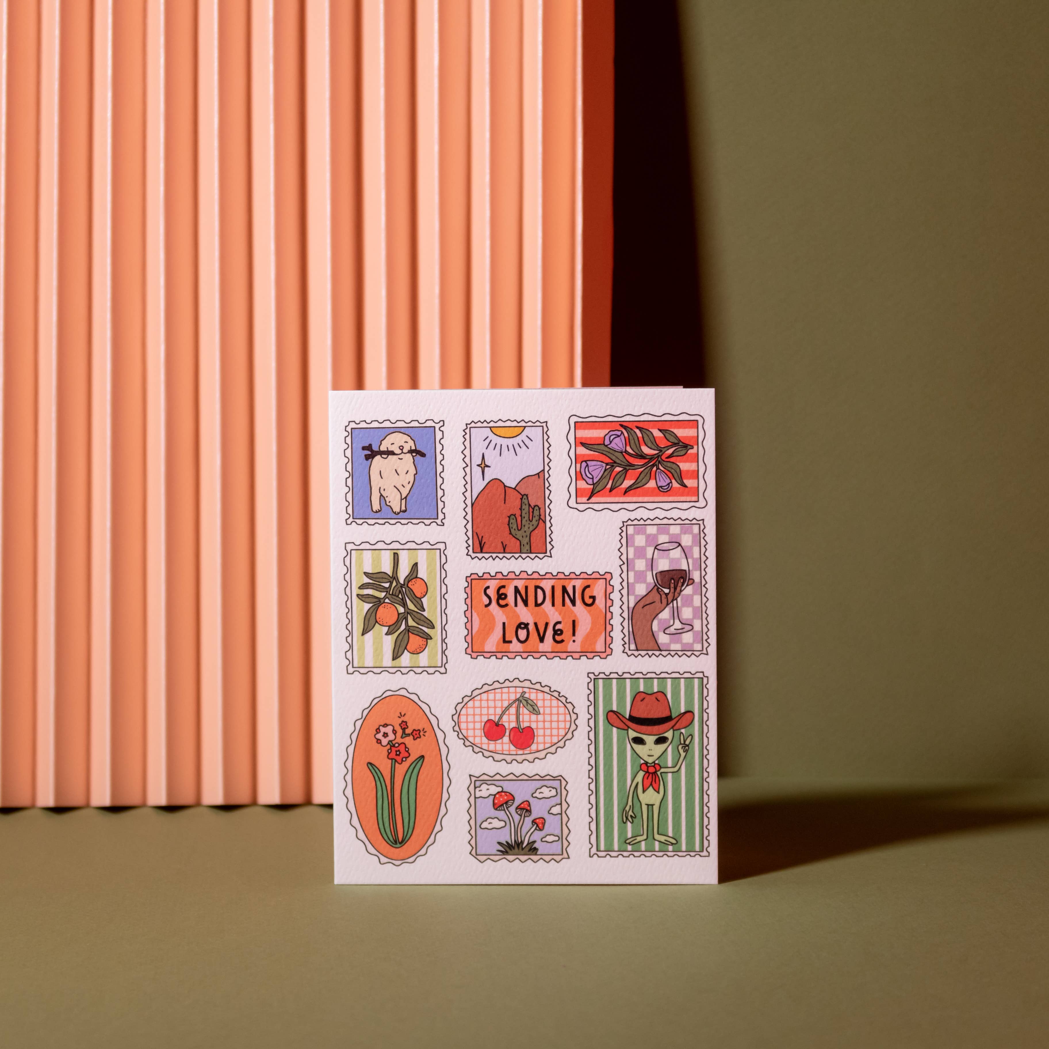 Illustrating Amy - Vente Cartes de déclaration d'amour - Petites Cartes Timbres d'Amour5