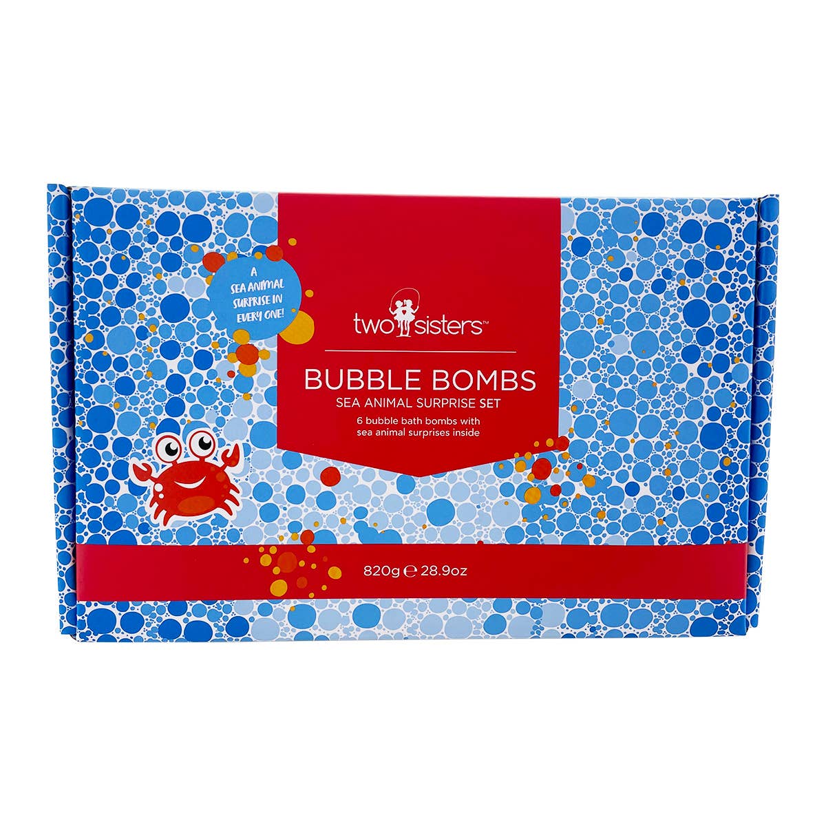 Two Sisters Spa - Vente Bombe de bain/poudre effervescente pour le bain - Coffret cadeau de bombes de bain Sea Animal pour enfants avec jouets à l'intérieur — Paquet de 64