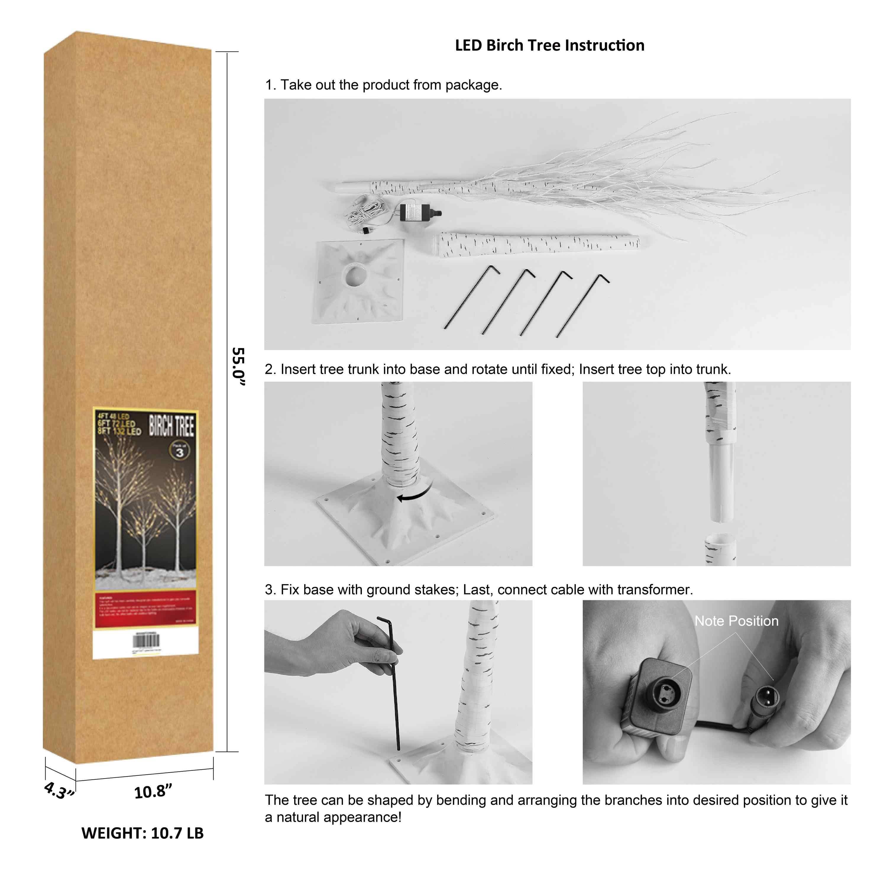 LIGHTSHARE - Wholesale Christmas Decoration - Birch Tree Lights Set for Christmas Decor, Weddings, and Gif16