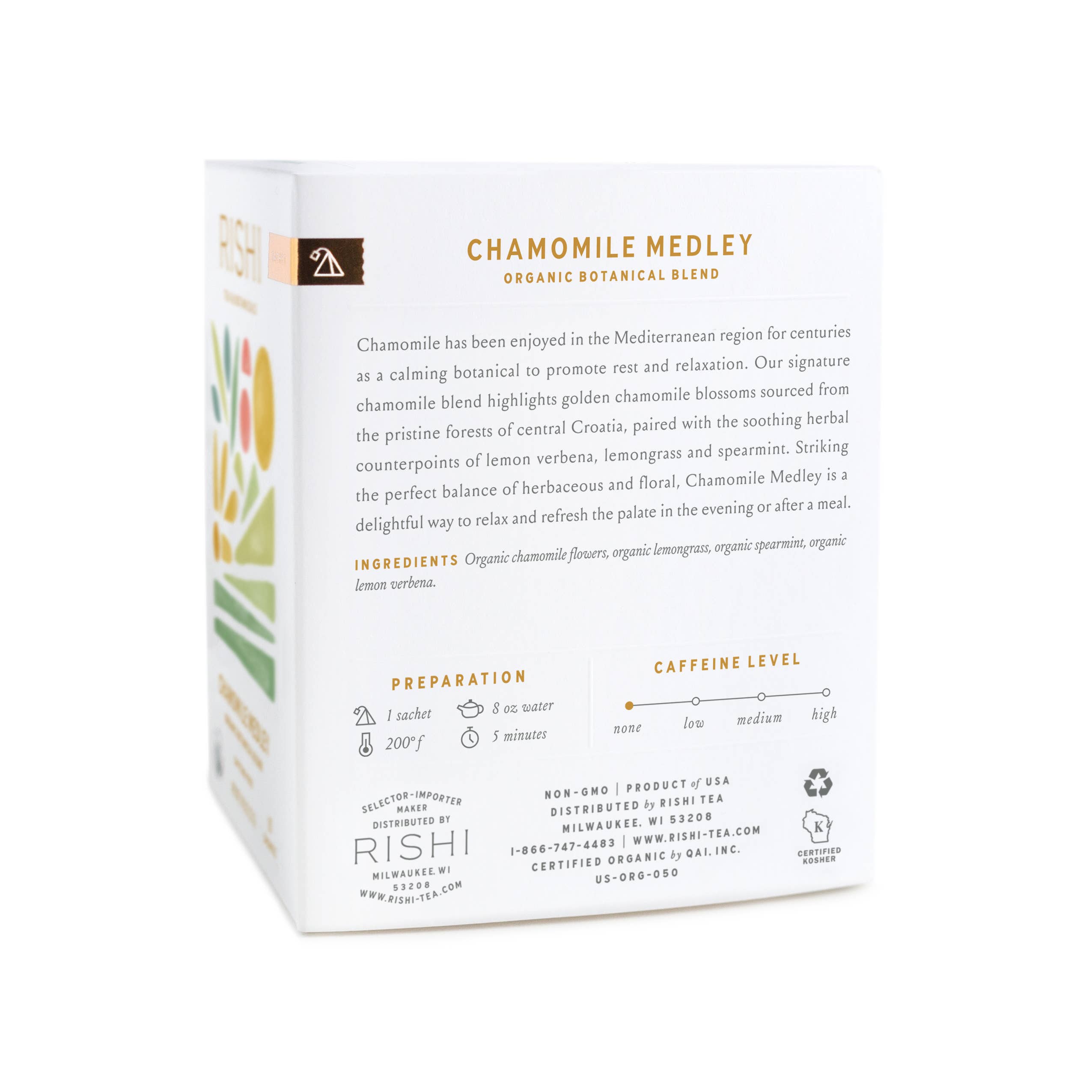 Rishi Tea & Botanicals - Wholesale Tea Bags - Chamomile Medley Organic Herbal Tea Sachets2
