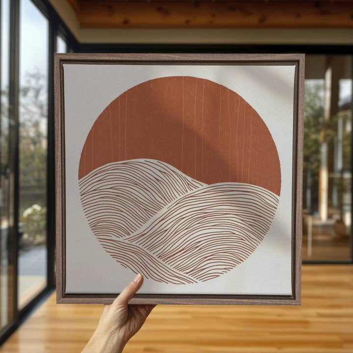 Oleka Canvas - Wholesale Art Print - EARTH WAVES, Oeuvre sur toile étiré