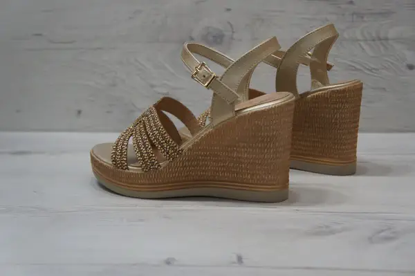 Top Staka - Wholesale Wedges - Women's - A68176Women's Summer Sparkling Wedge Cushion Platform Sandal4