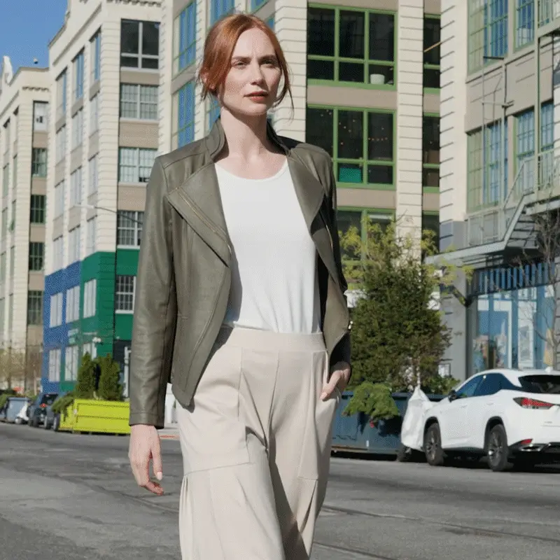 Clara Sunwoo - Vendita all'ingrosso Giacca in pelle - Donna - Giacca Signature Liquid Leather™ JK1617