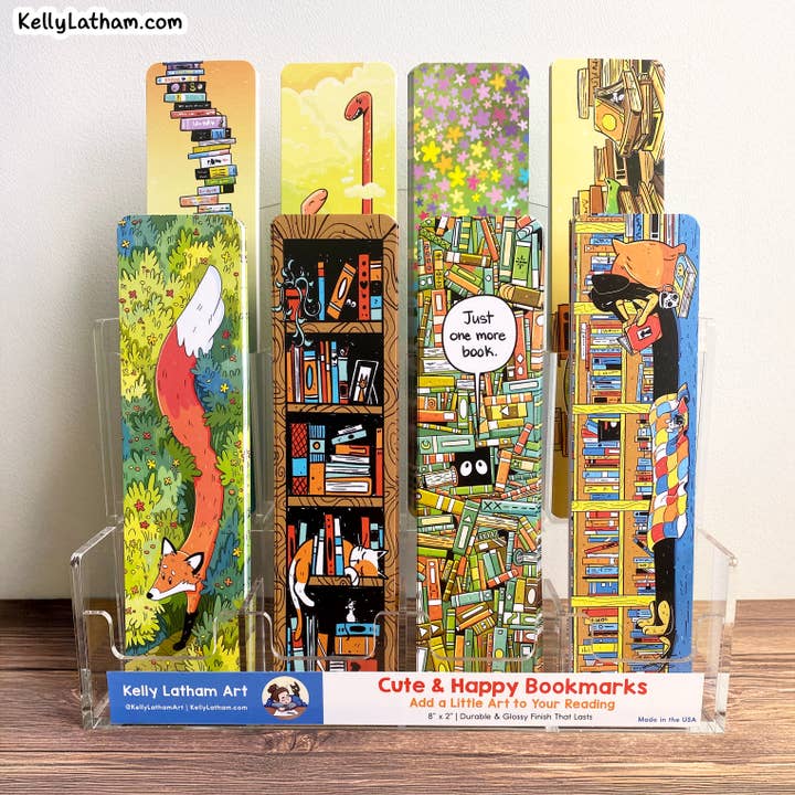 Bestseller Bookmark Kit with Free Display – 160 Bookmarks for wholesale by Kelly Latham Art
