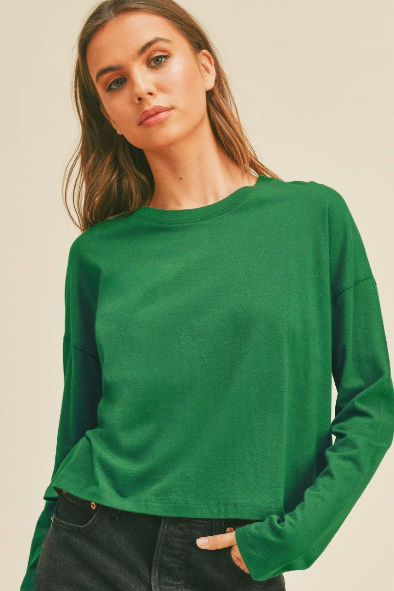 Honestee - Wholesale T-Shirt - Women's - Blank Long Sleeve T-Shirt13