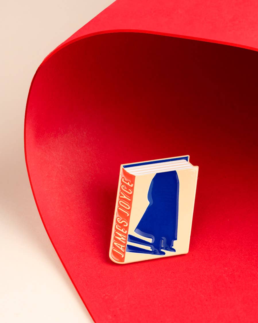 Judy Kaufmann - Wholesale Lapel Pin/Button - James Joyce Enamel Pin for Bookshops