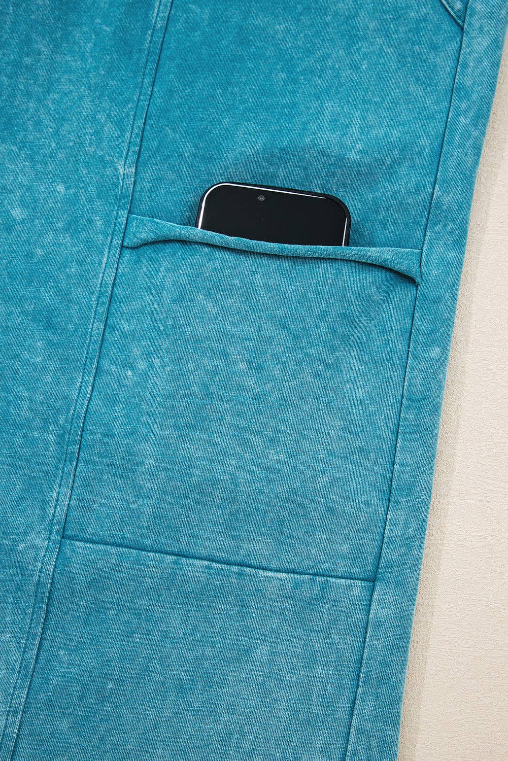 Suhkasana - Venta al por mayor Pantalones - Mujer - Pantalones de Pierna Ancha de Tiro Alto con Lavado Mineral y Bolsillos19