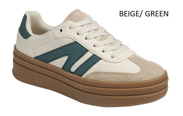 Andrea Bijoux - Wholesale Athletic Sneakers - Women's - ROUND TOE SNEAKER  RUBBER PLATFORM 8