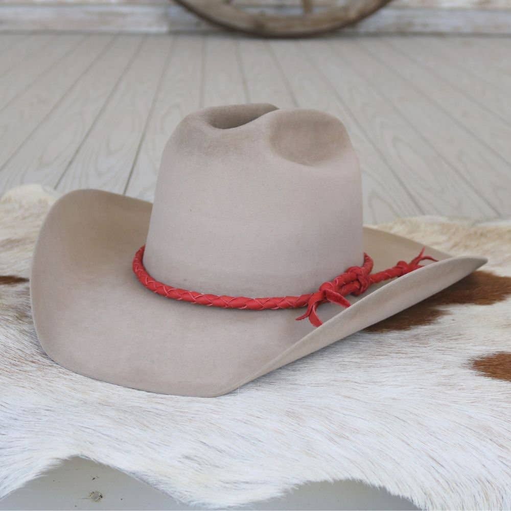 Willow Lane Hat Co. - Wholesale Hat Accessory - Women's - Red Braided Leather Hat Band2