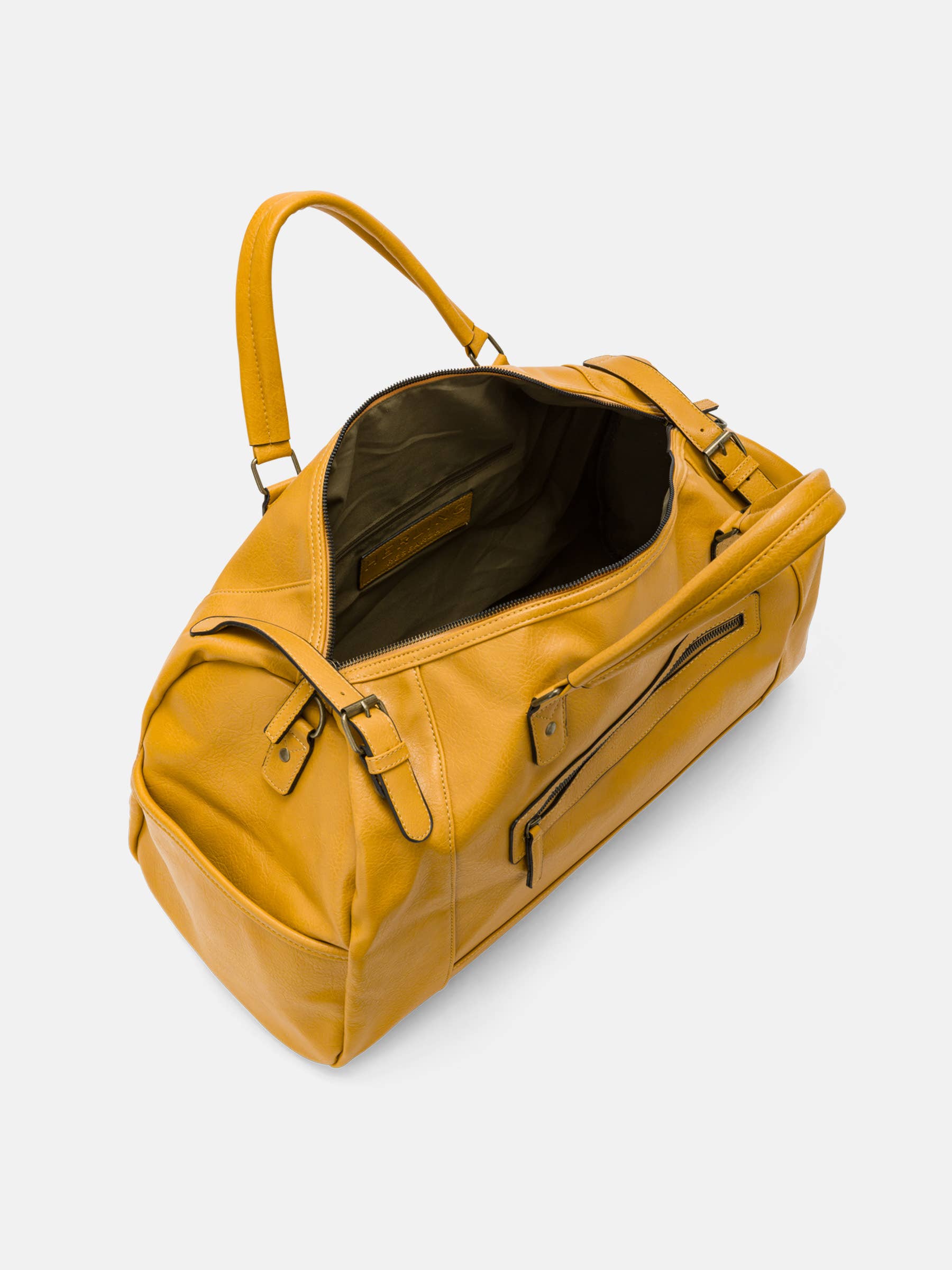 Herling – Saco de viagem - Unissexo por atacado – Herling - Bolsa de viagem vintage grande em couro PU29