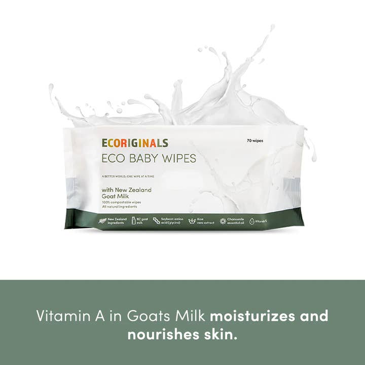 Ecoriginals - Wholesale Face & body wipes – Baby - 12 Packs Ecoriginals Biodegradable Bamboo Eco Luxury Wipes1