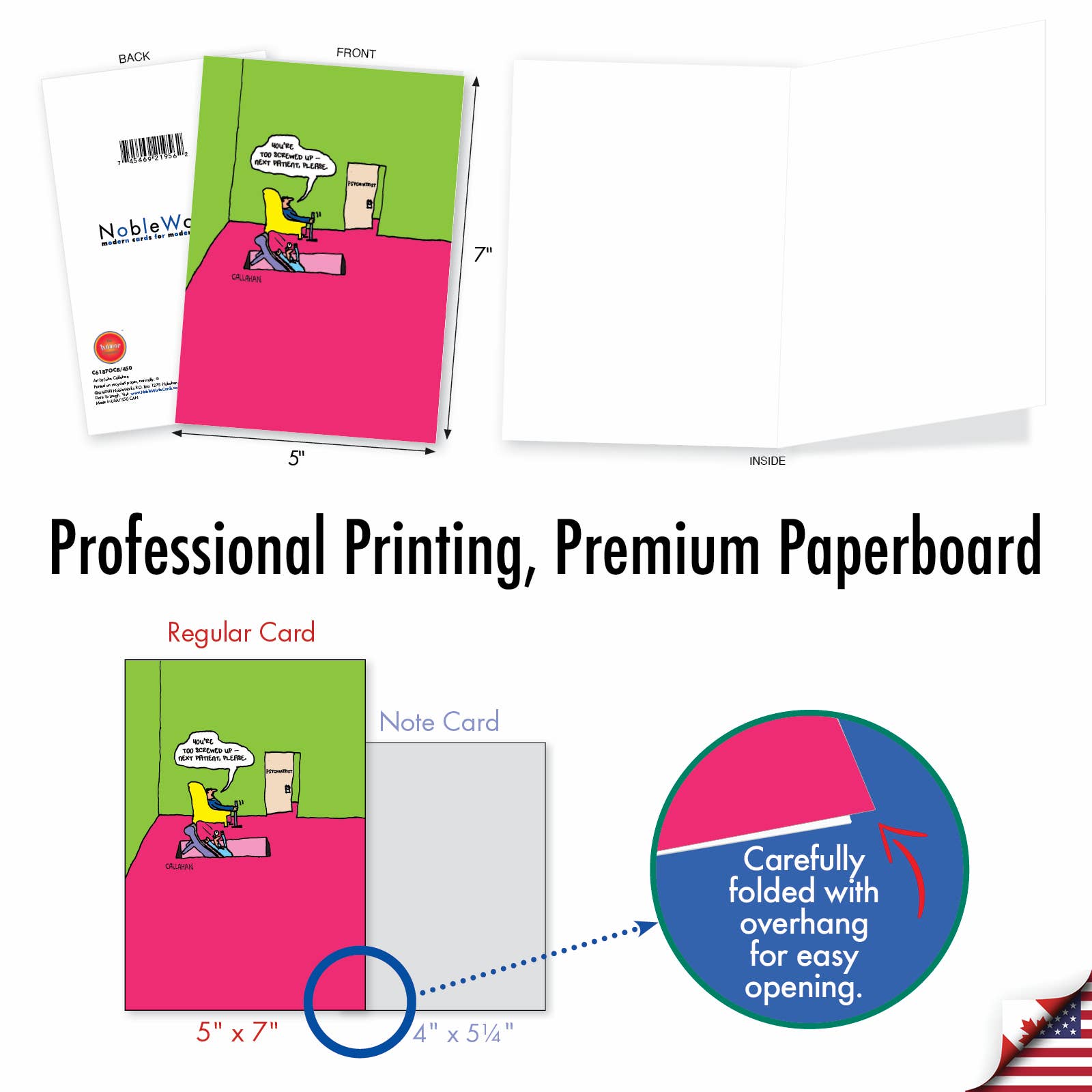 NobleWorks - Wholesale Everyday Greeting Card - All Occasions Card - John Callahan’s Down The Hatch3