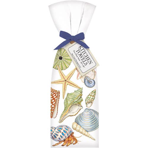 Seashel Scatter Towel Set for wholesale by Mary Lake-Thompson Ltd.