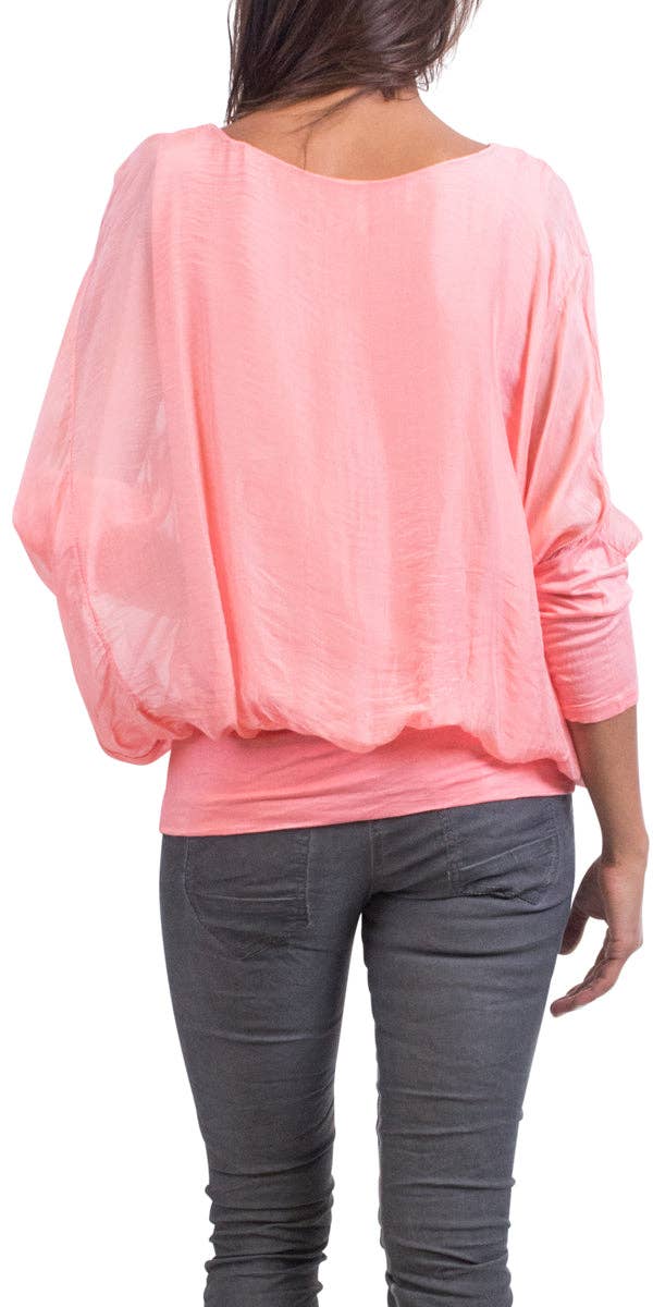 Gigi Moda - Wholesale Blouse - Women's - Sheer Batwing Blouse35