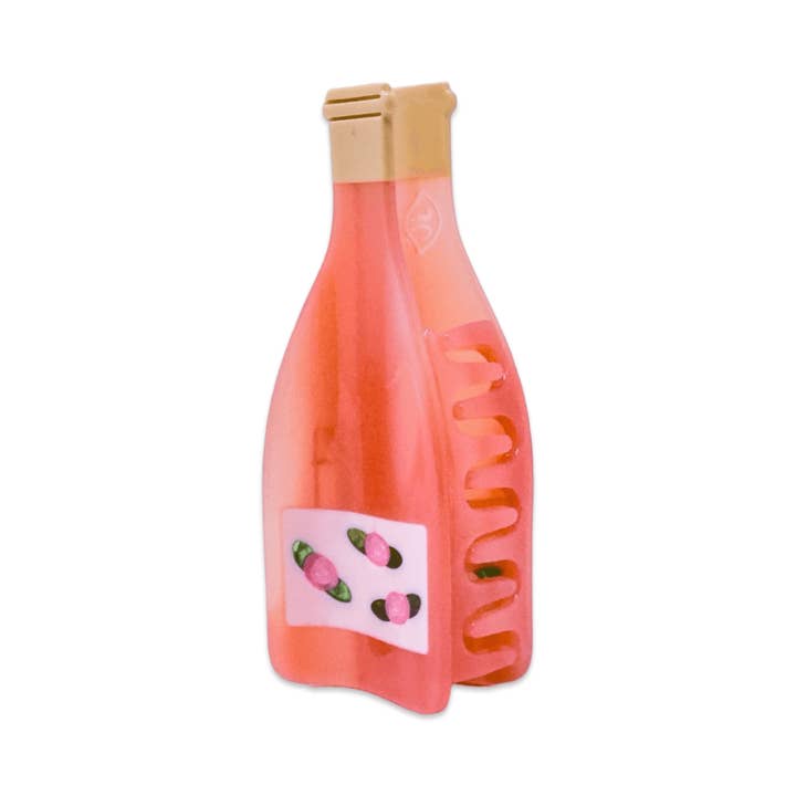 Jenny Lemons - Wholesale Hair Clip - Women's - Large Rose Wine Bottle Hair Claw Clip