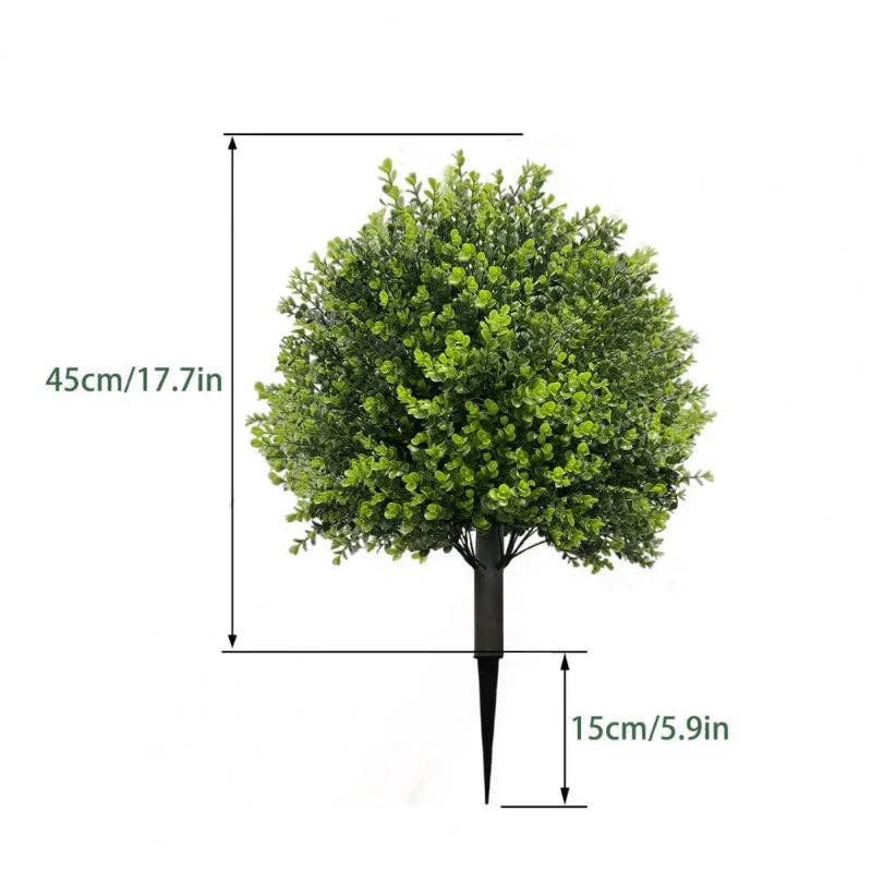 Kiyo Home - Wholesale Artificial Plant - Green Artificial UV Resistant Boxwood Trees | Faux Boxwood0
