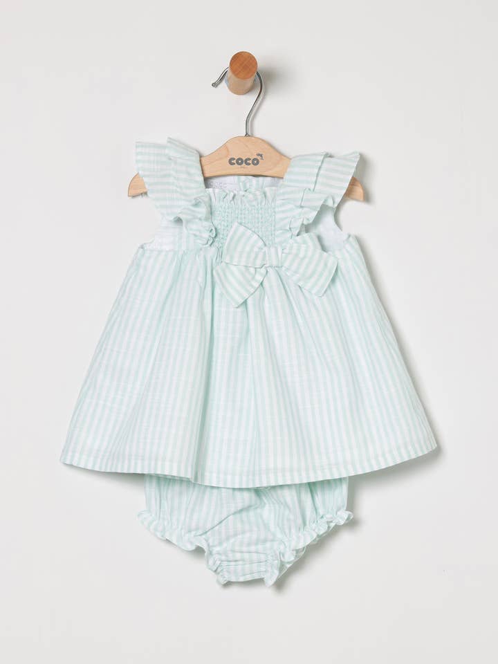 Gestreiftes Kleid mit Strumpfhose für den Großhandel von COCO ACQUA