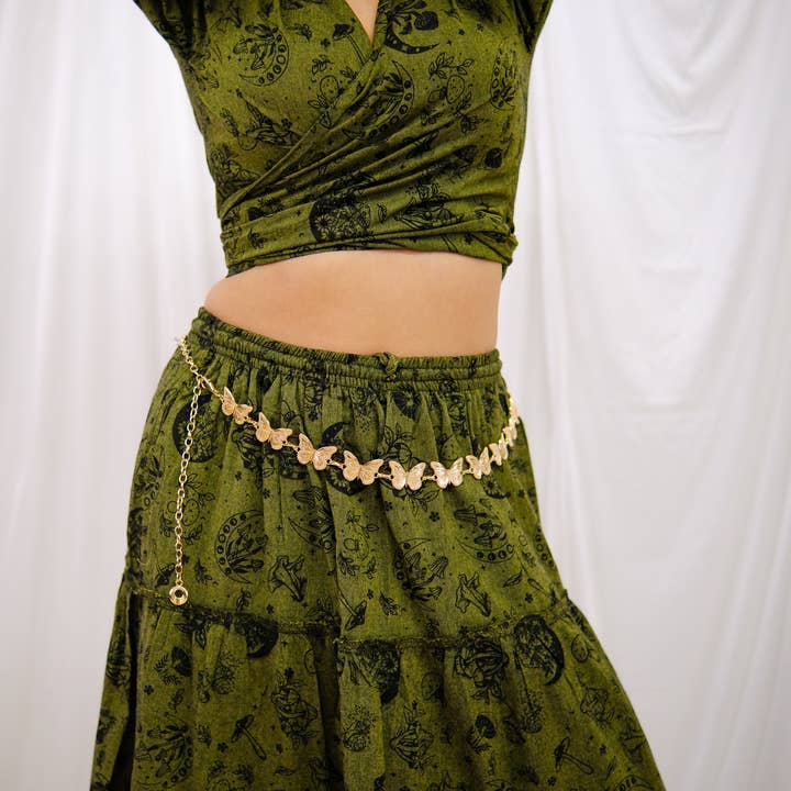 Boho Butterfly Waist Chain Belt for wholesale by Karma Nepal Crafts