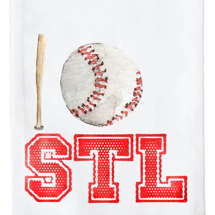 Saint Louis Baseball Kitchen Towel for wholesale by Knollwood Lane