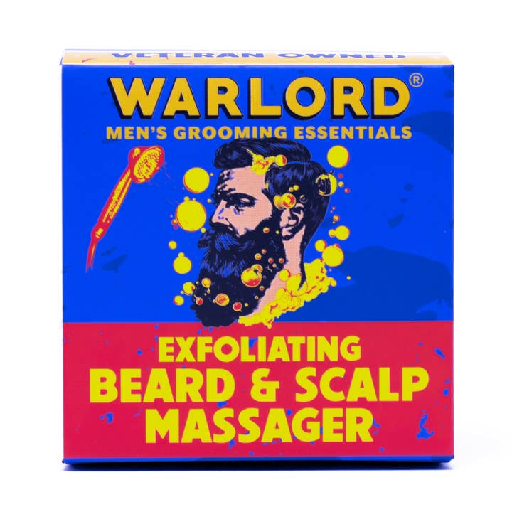 Exfoliant et masseur pour barbe et cuir chevelu pour la vente par Warlord - Men's Grooming Essentials | Veteran Owned