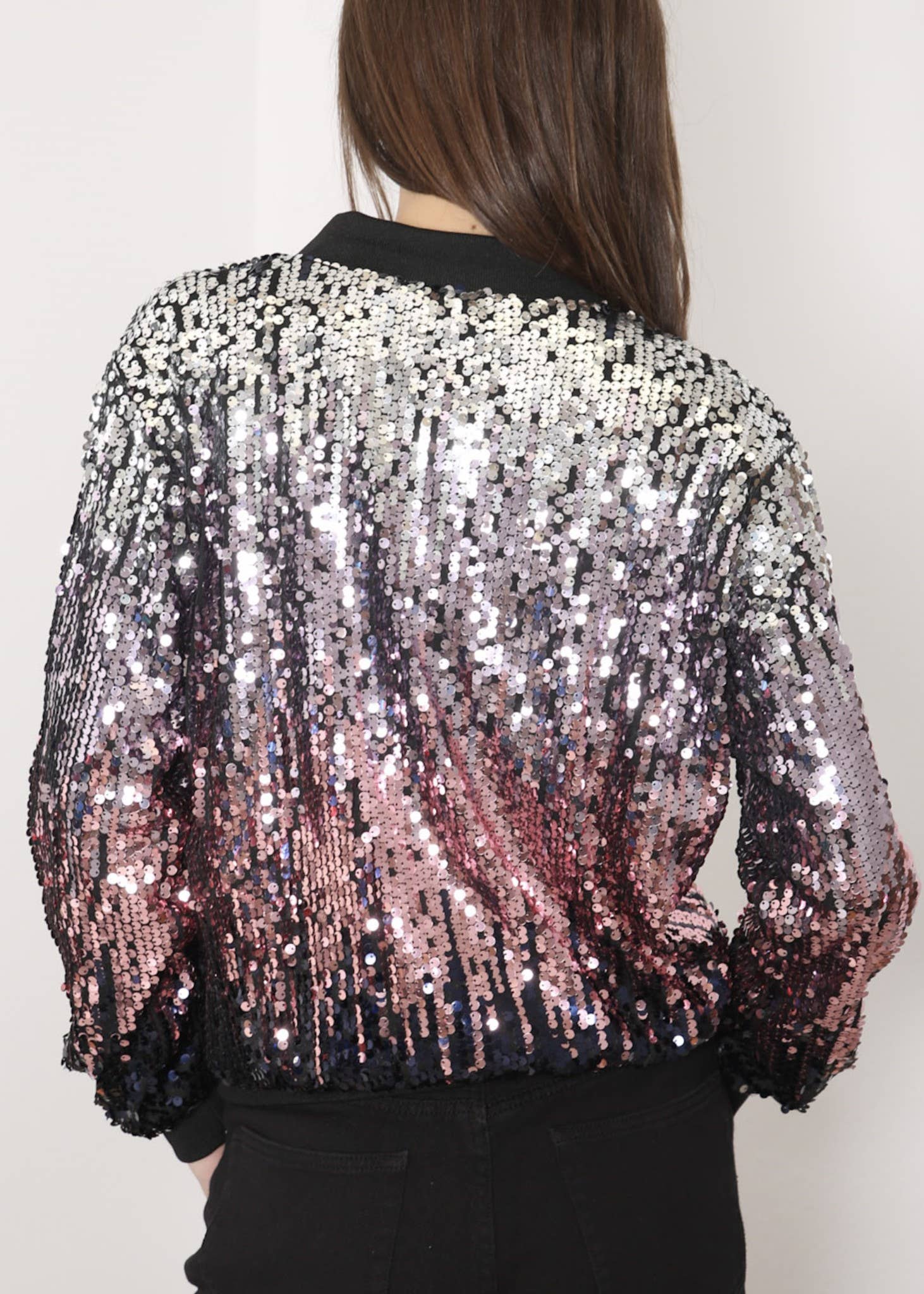 Anna Kaci Wholesale - Vente Bombers – femme - Blouson aviateur zippé à sequins114