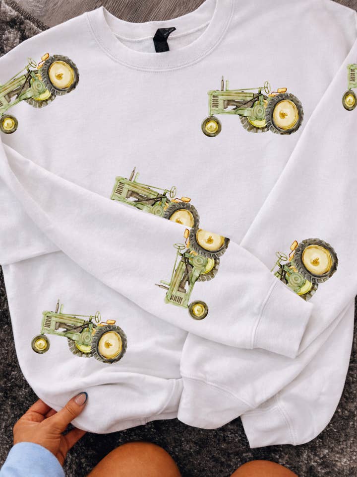 Tractor Sweatshirt for wholesale by Funky Monkey