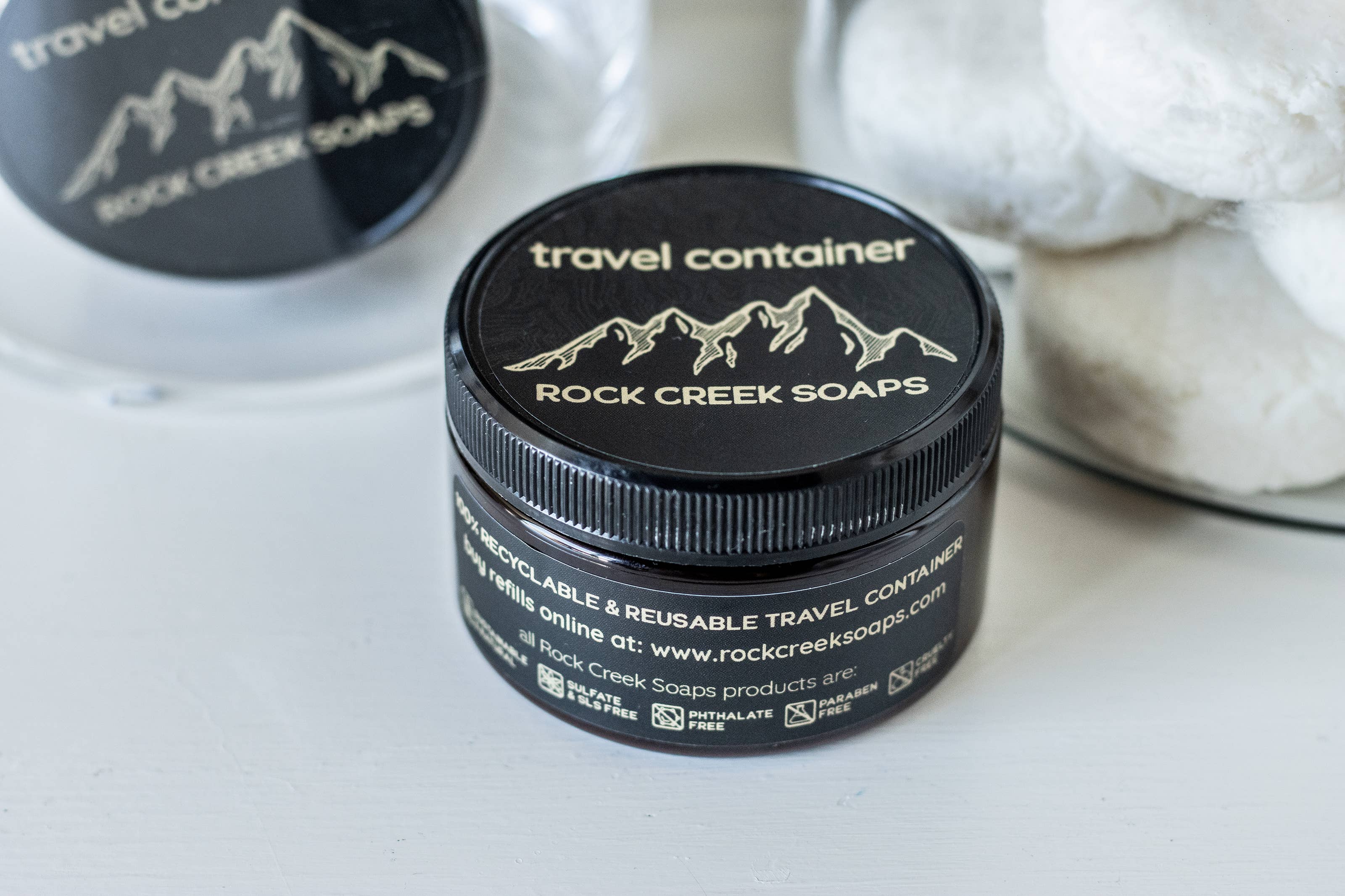 Rock Creek Soaps - Wholesale Travel Container - Travel / Refill Container6