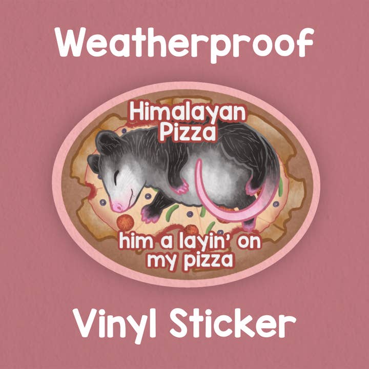 Autocolante de sariguê de pizza do Himalaia! Resistente às intempéries! por atacado de Heartel Design