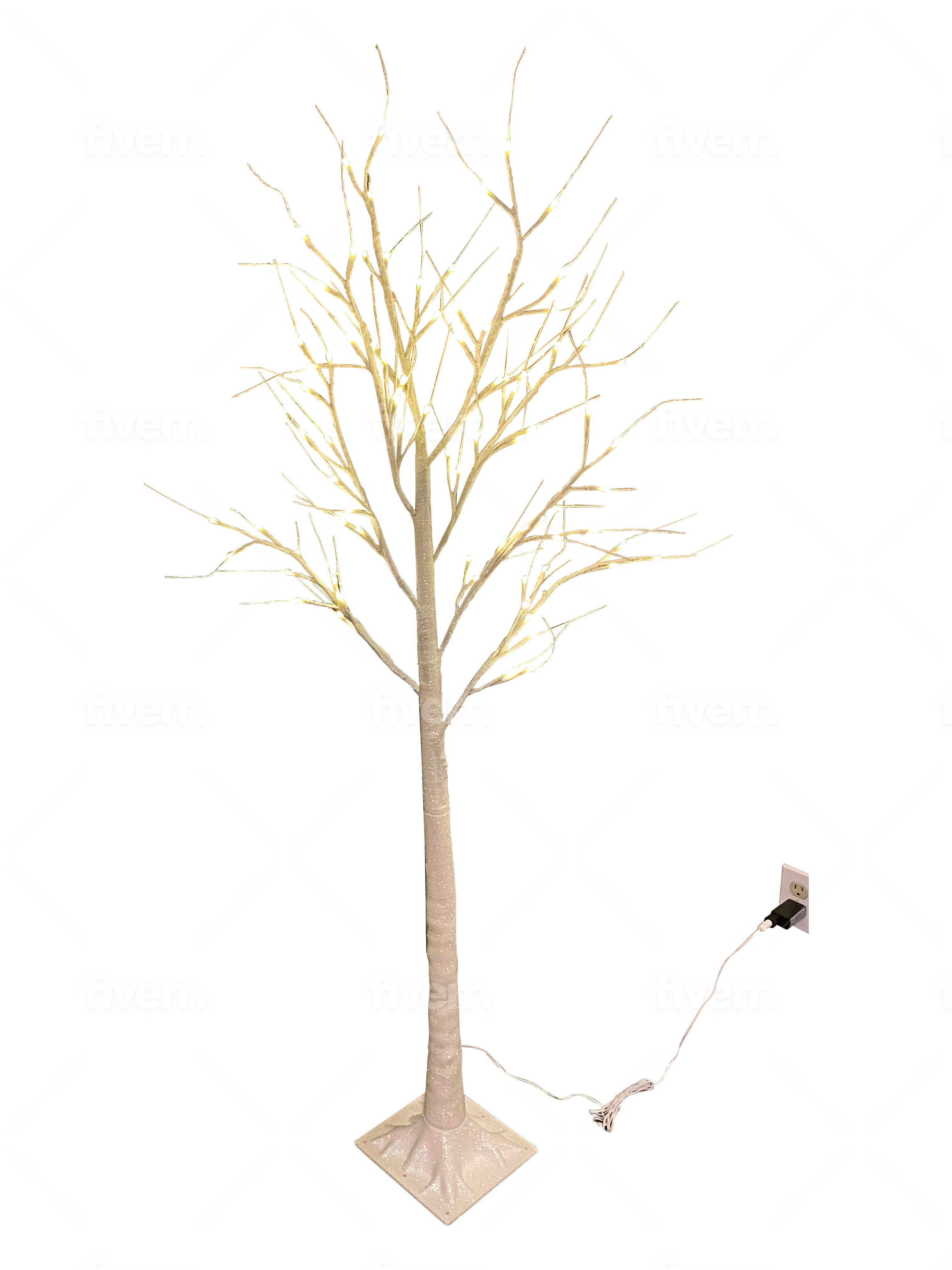 Peterson Housewares & Artwares - Wholesale Christmas Decoration - 70" Lighted Birch Tree0